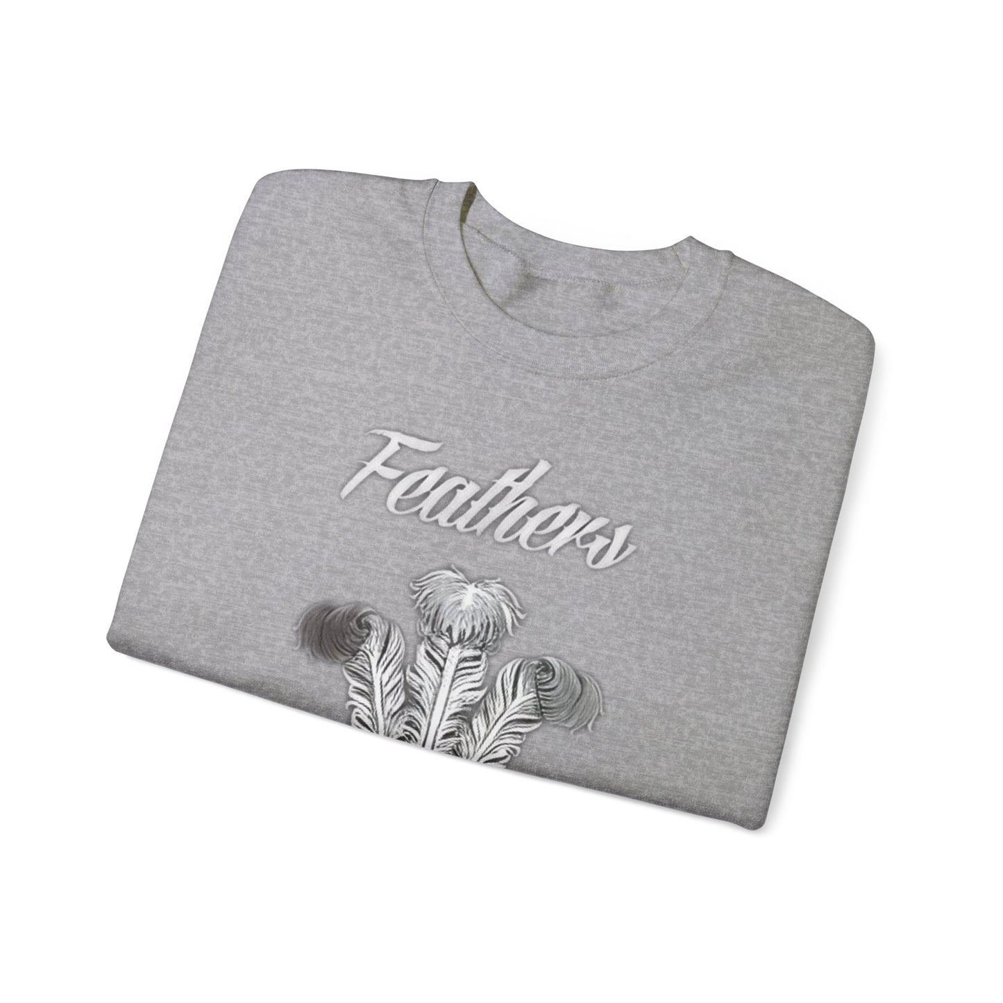 Feathers and Crowns B/W Logo Sweatshirt