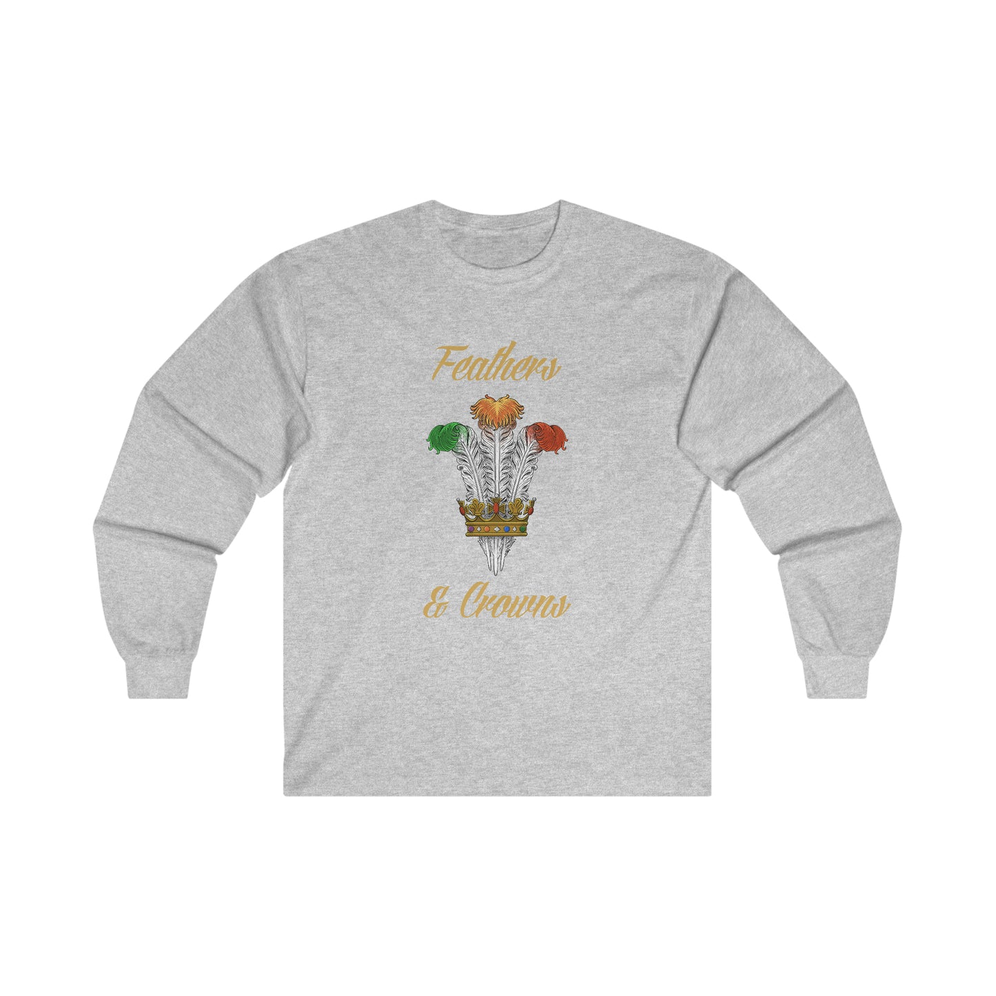 Feathers and Crowns Logo Long Sleeve Tee