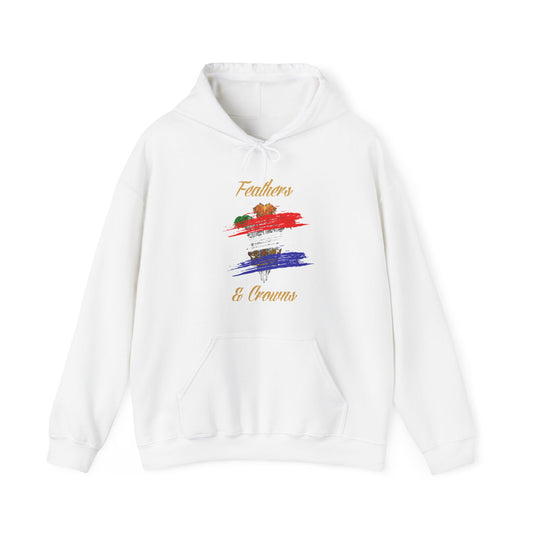 Feathers and Crowns Red, White and Blue Hoodie