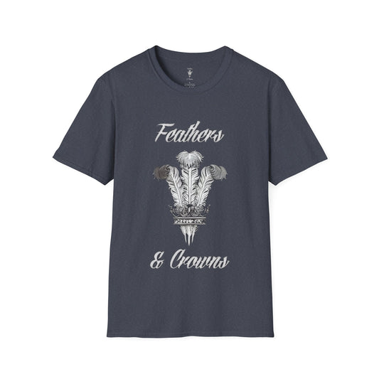 Feathers and Crowns B/W Logo T-Shirt