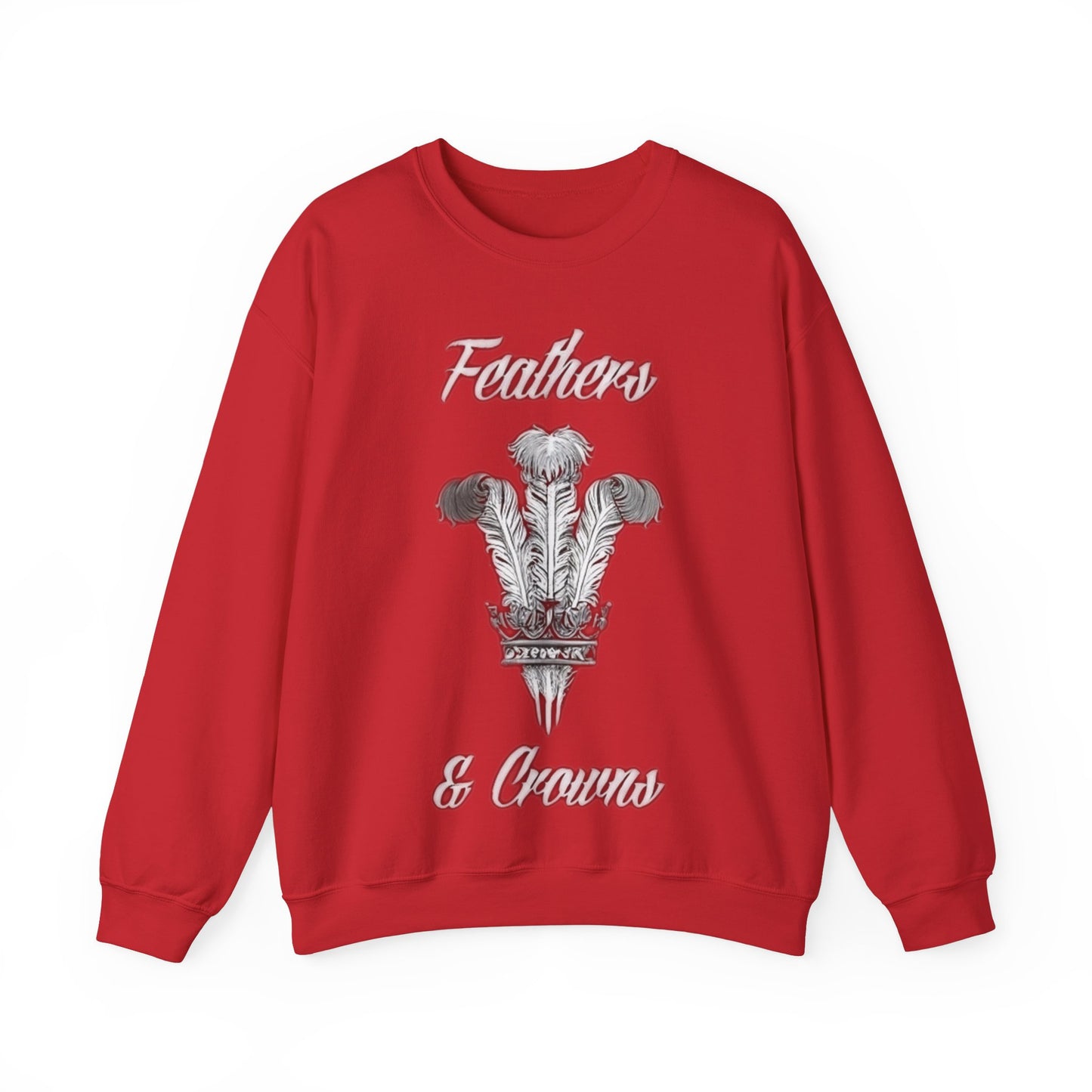 Feathers and Crowns B/W Logo Sweatshirt