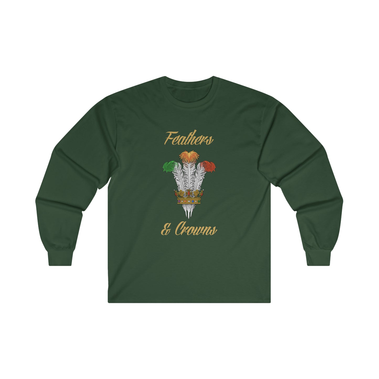 Feathers and Crowns Logo Long Sleeve Tee