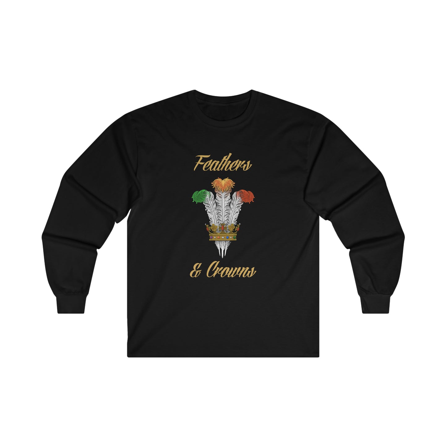 Feathers and Crowns Logo Long Sleeve Tee