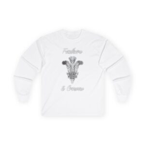 Copy of Feathers and Crowns B/W Logo Long Sleeve Tee